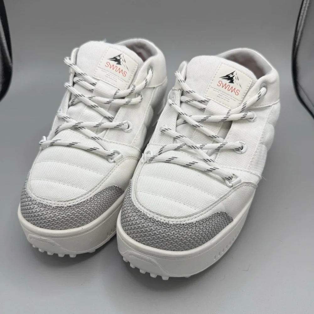 SWIMS Snow Runner‎ Low Boots Waterproof Unisex Size 8 Off-White